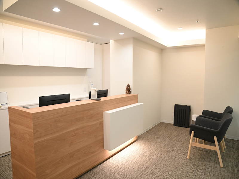 MIDSクリニックの受付の写真