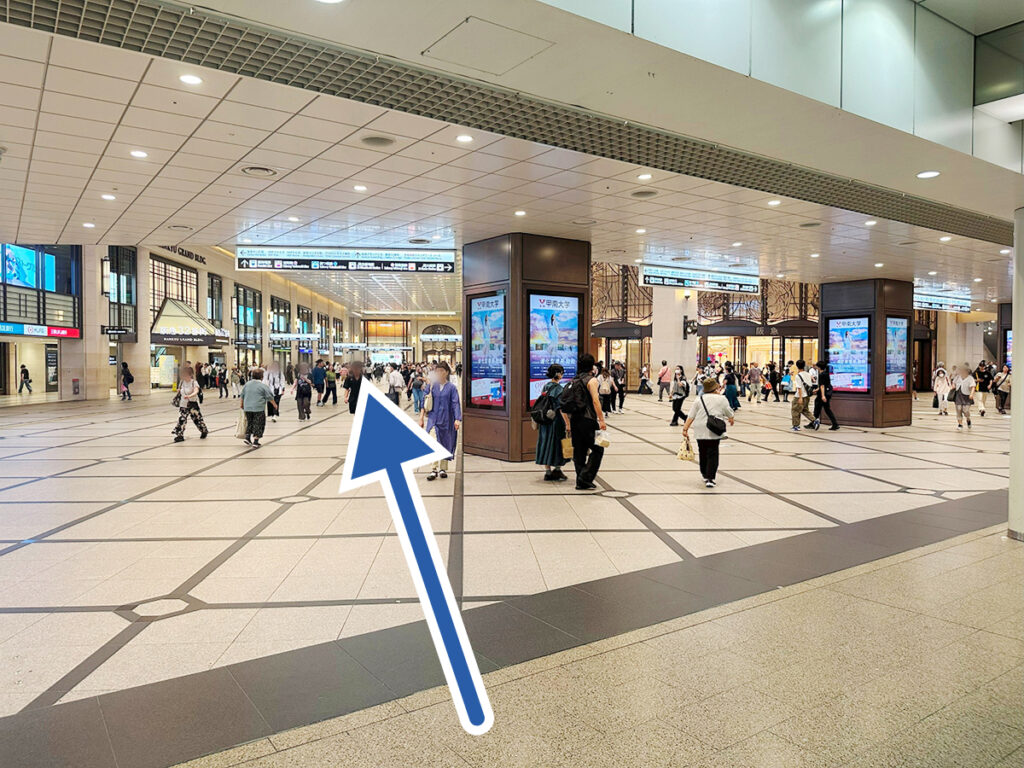 阪急百貨店横の地下通路